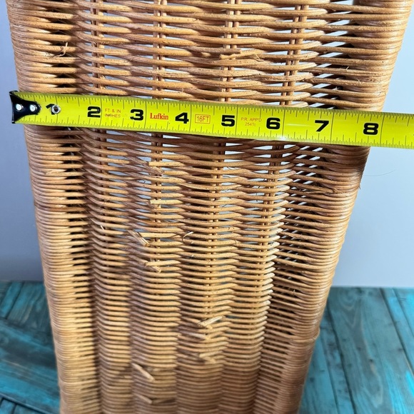 Decorative Vintage Bamboo/Rattan Magazine Rack  Heart Shape - Picture 9 of 10